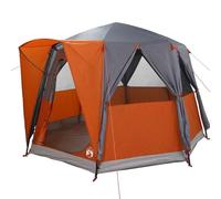 Genérico Tienda Cabaña con Techo Gris y Naranja 320 x 320 x 203 cm,Deportes,Actividades al Aire Libre,Camping y Senderismo,Tiendas de campaña-42004034