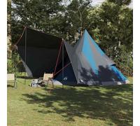Genérico Tienda Tipi Familiar con Techo Azul y Gris 510 x 690 x 330 cm,Deportes,Actividades al Aire Libre,Camping y Senderismo,Tiendas de campaña-42000985