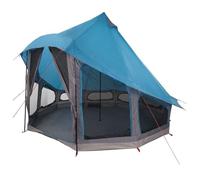 Genérico Tienda Tipi Familiar con Techo Manual Azul 404 x 370 x 270 cm,Deportes,Actividades al Aire Libre,Camping y Senderismo,Tiendas de campaña-42000964