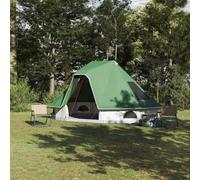 Genérico Tienda Tipi Familiar con Techo Manual Verde 466 x 310 x 240 cm,Deportes,Actividades al Aire Libre,Camping y Senderismo,Tiendas de campaña-42000957