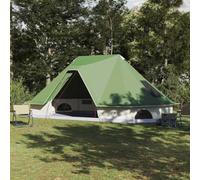Genérico Tienda Tipi Familiar con Techo Manual Verde 680 x 430 x 270 cm,Deportes,Actividades al Aire Libre,Camping y Senderismo,Tiendas de campaña-42000960