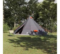 Genérico Tienda Tipi Familiar Manual Gris y Naranja 560 x 560 x 300 cm,Deportes,Actividades al Aire Libre,Camping y Senderismo,Tiendas de campaña-42000983
