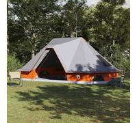 Genérico Tienda Tipi Familiar Manual Gris y Naranja 680 x 430 x 270 cm,Deportes,Actividades al Aire Libre,Camping y Senderismo,Tiendas de campaña-42000962