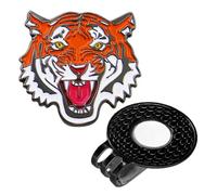 Genérico Tiger Design Golf Marker Clip - Magnetic Hat Ball Holder, Lightweights Securely Holds Accessory | For Men Women Practice Course Uses, Golf Hat Clip, Marker Magnet, Ball Holder Clips