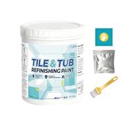 Genérico Tile Paint - 500g Waterproof Bathtub Paint | Semi Gloss Tile Refinishing Coating For Sink Countertop Bathroom Kitchen Laundry Apartment Dormitory Hotel