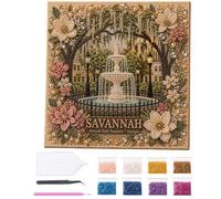 Genérico Timeless American Destinations Pearl Art Kit,Travel Themed Scenery Beaded Art Kit,DIY 3D Pearl Painting Craft Kit with Landmark Travel Designs,for Adults Home Wall Decor, Hobby Gift