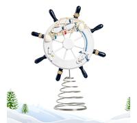 Genérico Timón Decorativo para Pared 28cm, Decoración Costera con Red De, Estético para Oficina Terraza Salón Cocina Exterior Dormitorio Guardería Aula