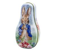 Genérico Tinplate Easter Candy Box, Vintage Rabbit Pattern Chocolate Storage Organizer, Portable Metal Candy Container, Decorative Storage for Kids, Boys, Girls 14,5 x 7,2 x 5,1 cm