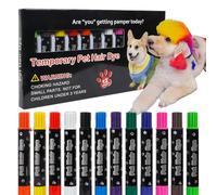 Genérico Tinte Capilar para Perros | Marcador de Color para Cachorro | Kit Lavable sin Peligro Vibrante para Disfraces Cosplay Fiestas Aseo