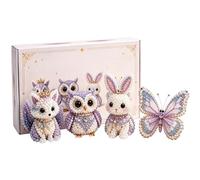 Generico Tiny 3D Beaded Animal DIY Kit - 7.87 inch Fantasy Realm Beadeds Set | Mini 3D Beading Craft Kits for Beginners | DIY Beaded Animal Art Kit for Home Decor Gift Making. 3.94x1.97in.