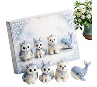 Generico Tiny 3D Beaded Animal DIY Kit - 7.87 inch Fantasy Realm Beadeds Set | Mini 3D Beading Craft Kits for Beginners | DIY Beaded Animal Art Kit for Home Decor Gift Making. 3.94x1.97in.