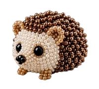 Genérico Tiny 3D Beaded Animal DIY Kit, With Colorful Beads And Instructions, 4 Cute Designs, Handmade Bead Art Mosaic Kit For Beginners & Craft Enthusiasts, Craft Lovers (Pet And Forest Friend)