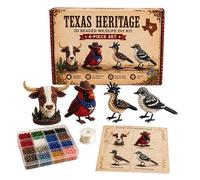 Genérico Tiny 3D Beaded Animal Kit, 3D Bead Animal Making DIY Kit, Creative Handmade Beading Kits for Adults, Beginners, Teens