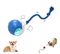 Genérico Tiny Fetch Ball Dog Toy, Tiny Fetch Dog Toy, 360°Smart Automatic Rolling Electric Dogs Ball Toys with Birdsong, for Dogs and Cat,Tough Chew Proof (Blue*1)