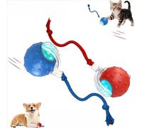 Genérico Tiny Fetch Dog Toy, Lifted Living Interactive Toys Rolling Balls, 360° Smart Automatic Rolling Pet Ball, Rechargeable Tough Chew Proof for Indoor Small/Medium for Dog and Cat (Red + Blue)