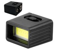 Genérico Tiny Flashlight - LED Handheld Flashlight | Small Torch | 8g, COB LED 6x1W, 2 Modes, 9V Battery (Not Included), Direct Plug 6F22, For Camping Hiking Fishing Hunting Mountaineering