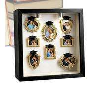 Genérico Tiny Museum Frames - Silhouette Picture Display Case | Gold DIY Photo Frame Set for Graduation Birthday Party Wedding Valentine’s Day Couples Family Kids Friends Lovers