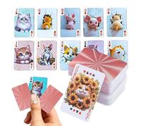 Genérico Tiny Playing Cards - Waterproof Board Game, for Teens Adults Magicians Players | Collectors Travelers Family Gatherings Themed Events Travel Camping Bars Players Boarding Game Accessories