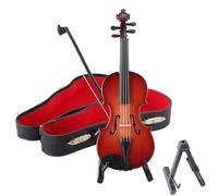 Genérico Tiny Violin with Sound Sob Story, Worlds Smallest Violin, Mini Musical Instrument Replica with Bow and Case, Wooden Miniature Figurines Collectible Model Display Ornament (20CM)