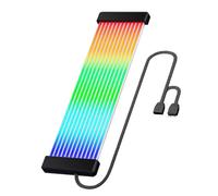 Genérico Tira de luz LED - Cable de neón ARGB de 24 pines, 108 perlas direccionables, tira de iluminación PSU, kit de iluminación para PC Modding | Cable luminoso ARGB para tarjeta GPU, escritorio de