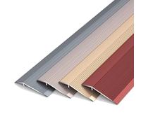 Genérico Tira de Transición de Aluminio para Suelos Barra Antideslizante de 8,9 M de Ancho para Suelos Irregulares Ideal para Puertas Y Pasillos Que Cubre Diferencias de Altura de 1,2 A 4 cm (Rojo).