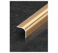 Genérico Tira Protectora de Borde de Pared de Aluminio, Escudo anticolisión, Tiras embellecedoras de Bordes, diseño de Rayas en la Parte Posterior(Gold,100cm)