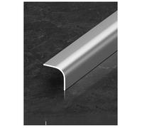 Genérico Tira Protectora de Borde de Pared de Aluminio, Escudo anticolisión, Tiras embellecedoras de Bordes, diseño de Rayas en la Parte Posterior(Gray-A,100cm)