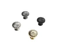 Genérico Tirador moderno y sencillo for cajón, pomo antiguo for puerta de armario, redondo, aluminio, for cómoda, un solo orificio(Pearl Grey)