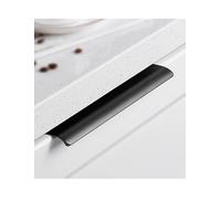 Genérico Tiradores ocultos for cajones, tiradores sin taladro con borde redondeado, pomos con borde redondeado for mesitas de noche y otros tipos de puertas de armario.(Black,5.9x1.5x0.6in)