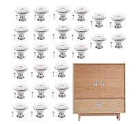 Genérico Tiradores y Pomos para Cómoda, Tiradores Decorativos De, 25 Piezas De Para Armario, Closet Y Gabinete, Para Cocina, Baño, Dormitorio, Oficina, Lavandería, Salón Y Armario