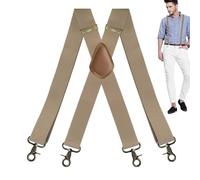 Genérico Tirantes Hombre para Vaqueros | Tirantes Elásticos Con Clip Para Caballeros - Accesorios Ajustables y Modernos para Traje Formal