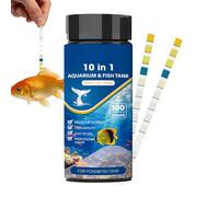 Generico Tiras de prueba para acuario | 10 en 1 de detección de estanques, kit de análisis de agua betta | aficionados, principiantes, acuaristas, profesionales, hogar, oficina, escuela