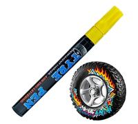 Genérico Tire Paint Pen - Quick Dry Permanent Non-Fading Tyre Marker | Car Wheels Tires Lettering Pen for Vehicle Motorcycle Bikes Metal Glass