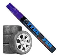 Genérico Tire Paint Pen - Water Based Ink Single Head | Erasable Weatherproof Non Fading Quick Dry Tyre Drawing Marker | Waterproof Wheel Lettering Marker For Vehicle Motorcycle Bikes Bicycles Metal