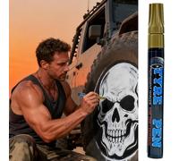 Genérico Tire Paint Pen - Water Based Ink Single Head | Erasable Weatherproof Non Fading Quick Dry Tyre Drawing Marker | Waterproof Wheel Lettering Marker For Vehicle Motorcycle Bikes Bicycles Metal