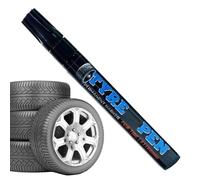 Genérico Tire Paint Pen - Water Based Ink Single Head | Erasable Weatherproof Non Fading Quick Dry Tyre Drawing Marker | Waterproof Wheel Lettering Marker For Vehicle Motorcycle Bikes Bicycles Metal