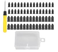 Genérico Tire Puncture Repair Kit, 61 Pieces Vacuum Tire Plug Set, Portable Tires Repair Tools for Car, Motorcycle, Mountain Bike, Truck, Crisis Roadside Fix