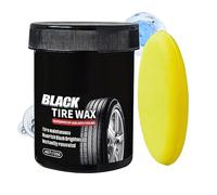 Generico Tire Shine - Bálsamo de mantenimiento de llantas de 150 g con esponja impermeable y abrillantador, para camiones, remolques, tractores, RV, SUV, vehículos al aire libre
