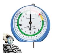 Genérico Tire Thread Depth Gauge | 1/32 Inch Pointer-Type Checker | Tire Tread Measuring Tool | for Safety Inspection Car Truck Motorcycle Bus Van Trailer Automotive Shop Maintenance