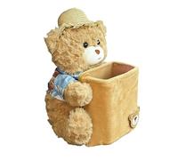 Genérico Tissue Box for Car - 2-in-1 Plush Bear Garbage Can - Auto Armrest Tissue Box - for Family Outings Camping SUVs RVs Sedans Trucks Drivers Travelers Daily Commute Road Trips