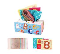 Genérico Tissue Box Toy - 15x15cm Educational Activity, Soft Learning | Play for 6 36 Months Stocking Stuffers Cognitive Development Fun Interactive