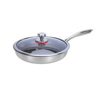 Genérico Titanium Pan - Heat Resistant Cooking Skillet, Metal Frying Surfaces Cookware, Lightweight Kitchen Searing Tool, Multi Use Cooking Vessel Meal Prep Breakfast Dinner For Home Cooks Beginners