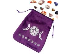 Genérico Titular de la Tarjeta del Tarot | de Tela de Terciopelo Suave para Cartas de Tarot - de Almacenamiento de Cartas Tarots Oracle para runas y Joyas, Regalo de Viaje