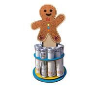 Genérico Titulares de Plata de Navidad de Madera,titulares de Dinero de Navidad, Monedero Hecho a Mano de Madera del Padre, Monedero Decorativo de Navidad para el Salón