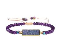 Genérico To My Daughter Jasper Heart Bracelet,Unique Wheel Beads Handwoven Braided,Adjustable inspirational Gift Jewelry Women (1pcs-C)