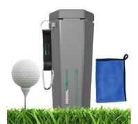 Generico Toalla para limpiar las pelotas de golf, herramienta portátil para la limpieza del golf a prueba de fugas | de golf multiusos para pelotas, palos y equipos, diseño fácil de transportar, rey