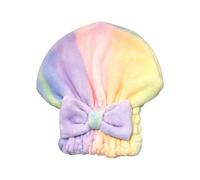 Genérico Toallas Turbante Absorbentes para el Pelo | Turbante de Cabeza con,Toallas para El Pelo De Felpa Coral Anti-Frizz De Secado Rápido con Diseño De,Mujeres con Largo Corto Húmedo y Rizado