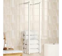 Genérico Toallero de Acero Blanco 25x20x95 cm,Accesorios para el baño,Toalleros-336117