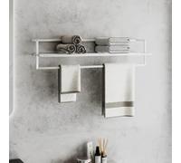 Genérico Toallero de Hierro Blanco 95x25x22 cm,Casa y jardín,Accesorios para el baño,Toalleros-343093