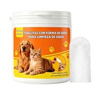 Genérico Toallitas Limpiadoras De Orejas Caninas,50 Piezas Guante Limpiador De Manchas - Toallitas para Dedos Limpieza Orejas Perros - para Olor Picazón Oído Patas Sensible Cachorros Viaje